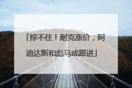 撑不住！耐克涨价，阿迪达斯和彪马或跟进