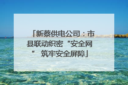 新蔡供电公司：市县联动织密“安全网” 筑牢安全屏障