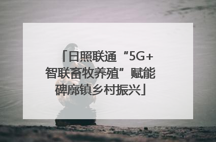 日照联通“5G+智联畜牧养殖”赋能碑廓镇乡村振兴