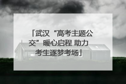 武汉“高考主题公交”暖心启程 助力考生逐梦考场