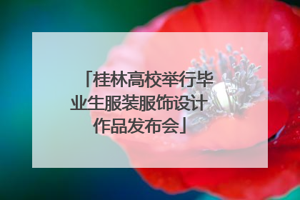 桂林高校举行毕业生服装服饰设计作品发布会