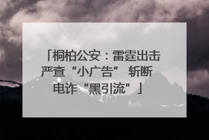 桐柏公安：雷霆出击严查“小广告” 斩断电诈“黑引流”