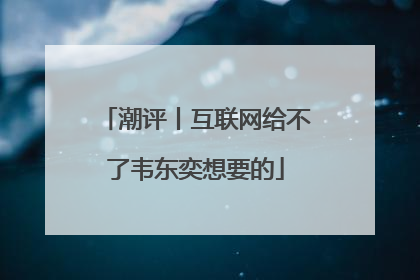 潮评丨互联网给不了韦东奕想要的