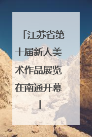 江苏省第十届新人美术作品展览在南通开幕