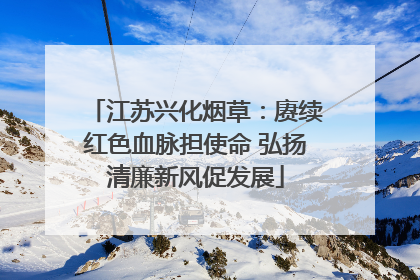 江苏兴化烟草：赓续红色血脉担使命 弘扬清廉新风促发展