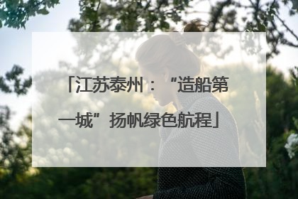 江苏泰州：“造船第一城”扬帆绿色航程