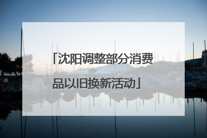 沈阳调整部分消费品以旧换新活动