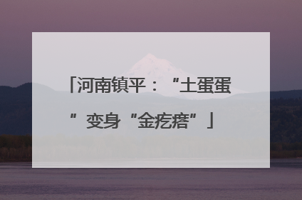 河南镇平：“土蛋蛋”变身“金疙瘩”