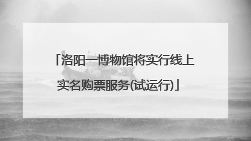 洛阳一博物馆将实行线上实名购票服务(试运行)