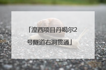 湟西项目丹噶尔2号隧道右洞贯通