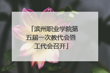 滨州职业学院第五届一次教代会暨工代会召开