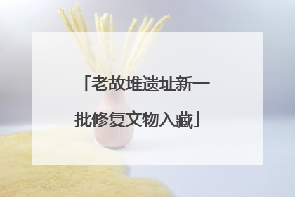 老故堆遗址新一批修复文物入藏