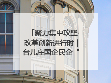 聚力集中攻坚·改革创新进行时｜台儿庄国企民企“联姻”记