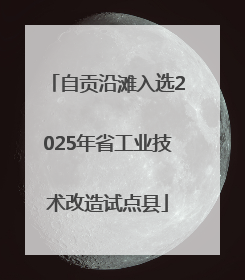 自贡沿滩入选2025年省工业技术改造试点县