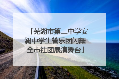 芜湖市第二中学安澜中学生管乐团闪耀全市社团展演舞台