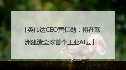 英伟达CEO黄仁勋：将在欧洲建造全球首个工业AI云