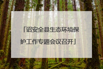 诏安全县生态环境保护工作专题会议召开