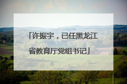 许振宇，已任黑龙江省教育厅党组书记