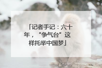 记者手记：六十年，“争气台”这样托举中国梦