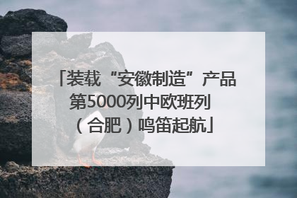 装载“安徽制造”产品 第5000列中欧班列（合肥）鸣笛起航