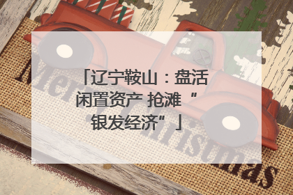 辽宁鞍山：盘活闲置资产 抢滩“银发经济”