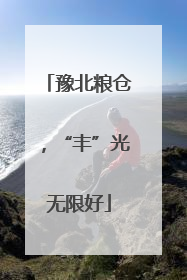 豫北粮仓，“丰”光无限好