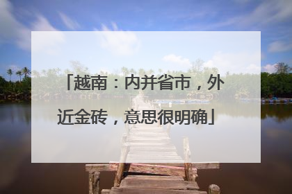 越南：内并省市，外近金砖，意思很明确