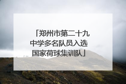 郑州市第二十九中学多名队员入选国家荷球集训队