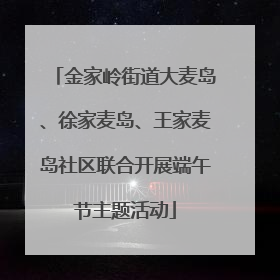 金家岭街道大麦岛、徐家麦岛、王家麦岛社区联合开展端午节主题活动