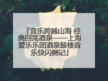 音乐跨越山海 经典回荡酒泉——上海爱乐乐团酒泉鼓楼音乐快闪侧记