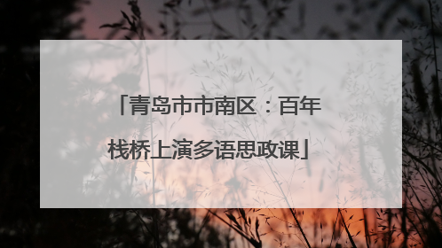 青岛市市南区：百年栈桥上演多语思政课