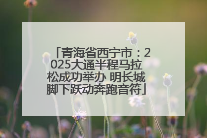 青海省西宁市：2025大通半程马拉松成功举办 明长城脚下跃动奔跑音符
