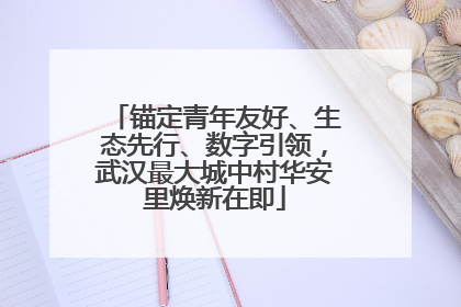 锚定青年友好、生态先行、数字引领，武汉最大城中村华安里焕新在即