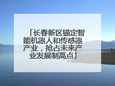 长春新区锚定智能机器人和传感器产业，抢占未来产业发展制高点