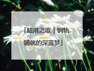 陆港之歌｜钢轨铺就的深蓝梦