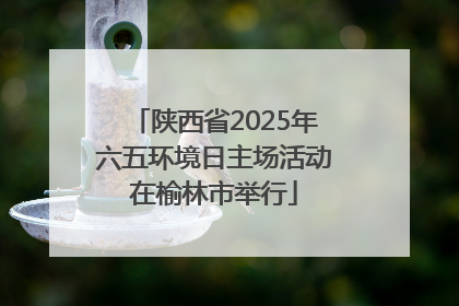 陕西省2025年六五环境日主场活动在榆林市举行