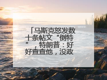 马斯克怒发数十条帖文“倒特”，特朗普：好好查查他，没政府补贴他“早回南非老家”了