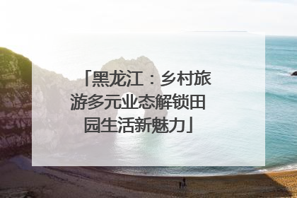 黑龙江：乡村旅游多元业态解锁田园生活新魅力