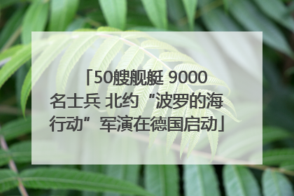 50艘舰艇 9000名士兵 北约“波罗的海行动”军演在德国启动