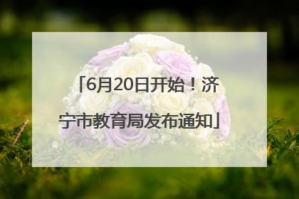 6月20日开始！济宁市教育局发布通知