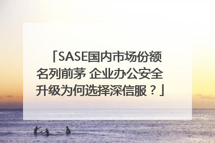SASE国内市场份额名列前茅 企业办公安全升级为何选择深信服？